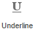 Underline button