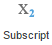 Subscript button