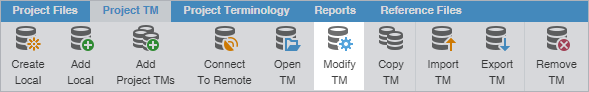 Modify TM button